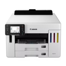 Canon GX5550 - Impresora de Inyección de Tinta A4 Megatank con Wi-Fi, Ethernet y Pantalla Táctil LCD de 6.9 cm - Solo Impresión para Oficina