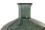 DKD Home Decor Jarrón de Cristal Reciclado Verde con Hojas