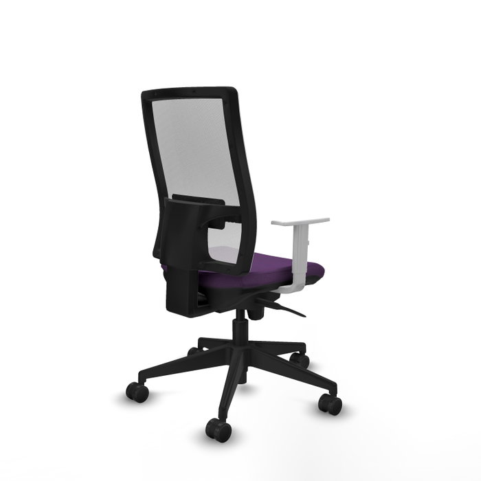 PIQUERAS Y CRESPO Silla de oficina Horna con mecanismo Sincro, Morado y Blanco PIQUERAS Y CRESPO Silla de oficina Horna con mecanismo Sincro, Morado y Blanco