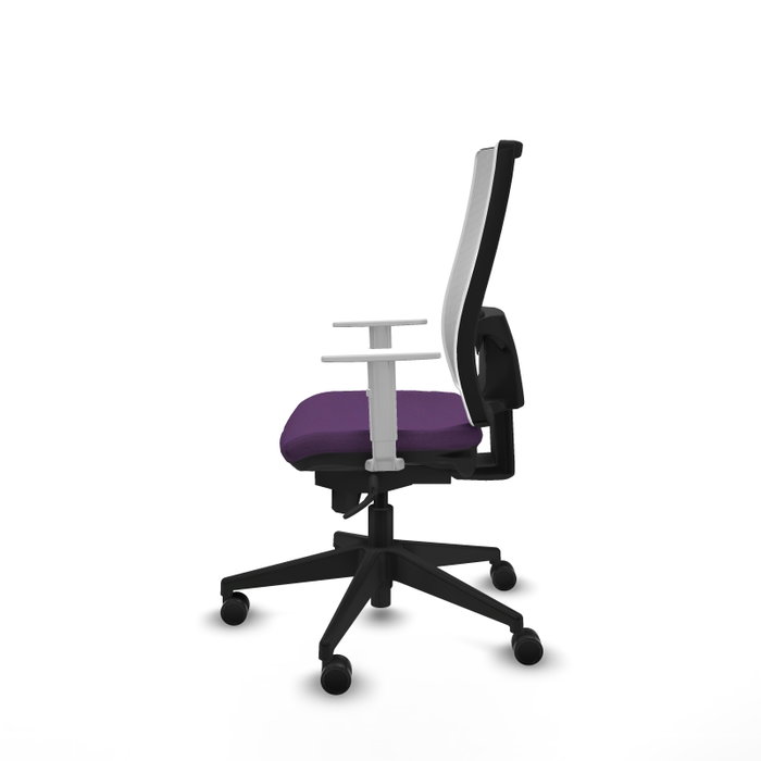 PIQUERAS Y CRESPO Silla de oficina Horna con mecanismo Sincro, Morado y Blanco PIQUERAS Y CRESPO Silla de oficina Horna con mecanismo Sincro, Morado y Blanco