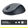 Logitech M325 Ratón Inalámbrico Óptico 1000 DPI Ambidextro Negro