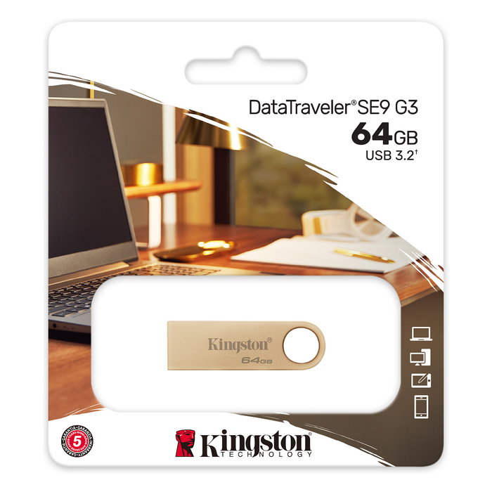 Kingston DataTraveler SE9 G3 64 GB Oro