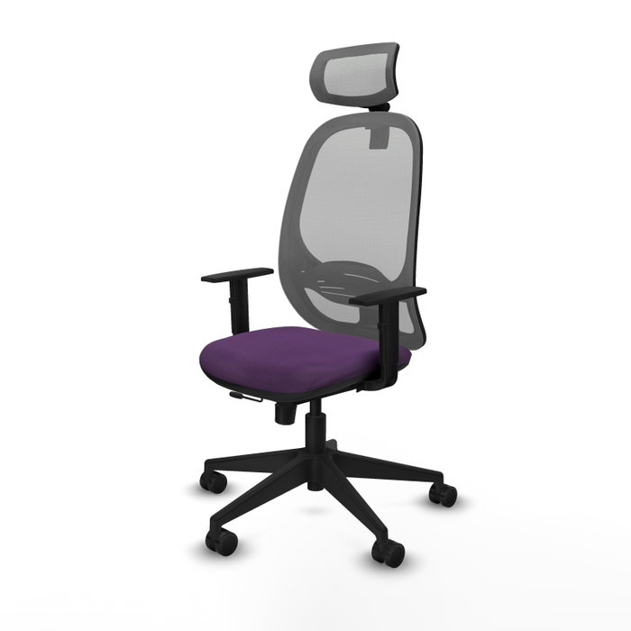 PIQUERAS Y CRESPO Silla de oficina Cilanco con mecanismo Sincro/Traslack, Morado y Gris PIQUERAS Y CRESPO Silla de oficina Cilanco con mecanismo Sincro/Traslack, Morado y Gris