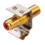 ROLINE 26.11.0393 Módulo Keystone RCA Metal Rojo/Amarillo