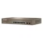 SWITCH TENDA TEG3210P - GESTIONABLE - 8 PUERTOS 10/100/1000 (DATOS/POE) - 2 PUERTOS SFP - VLAN - ALIMENTACIÓN EXTERNA - ENRACABLE 1U