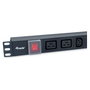 Equip Regleta de Alimentación Aluminio Rack 19" 1U 6 Tomas IEC C13 + 2 Tomas IEC C19 con Interruptor