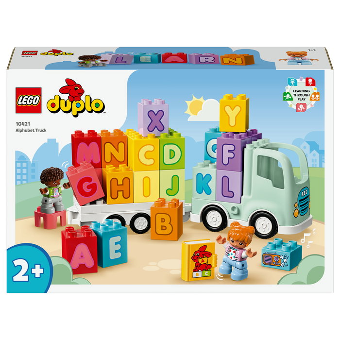 LEGO DUPLO Camión del Alfabeto ABC, Juego de Construcción Educativo de 36 Piezas