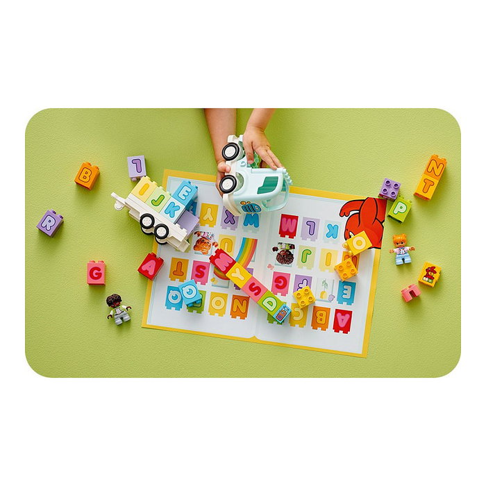 LEGO DUPLO Camión del Alfabeto ABC, Juego de Construcción Educativo de 36 Piezas