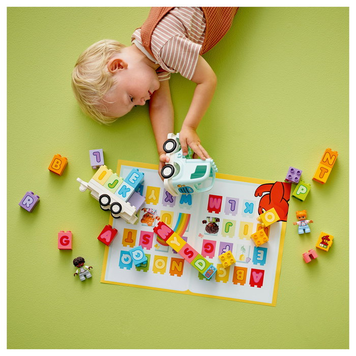 LEGO DUPLO Camión del Alfabeto ABC, Juego de Construcción Educativo de 36 Piezas