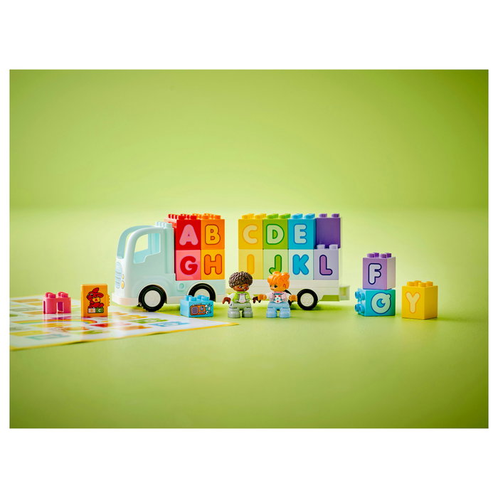 LEGO DUPLO Camión del Alfabeto ABC, Juego de Construcción Educativo de 36 Piezas