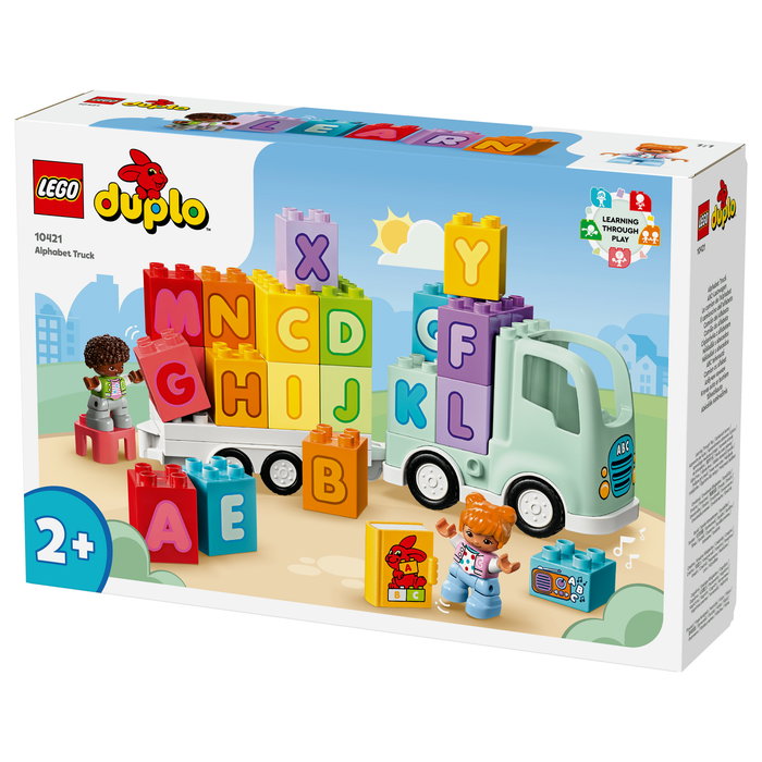 LEGO DUPLO Camión del Alfabeto ABC, Juego de Construcción Educativo de 36 Piezas