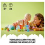 LEGO DUPLO Camión del Alfabeto ABC, Juego de Construcción Educativo de 36 Piezas