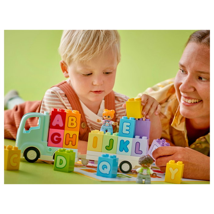 LEGO DUPLO Camión del Alfabeto ABC, Juego de Construcción Educativo de 36 Piezas