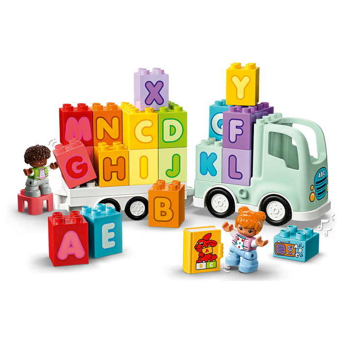 LEGO DUPLO Camión del Alfabeto ABC, Juego de Construcción Educativo de 36 Piezas