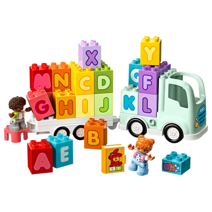 LEGO DUPLO Camión del Alfabeto ABC, Juego de Construcción Educativo de 36 Piezas