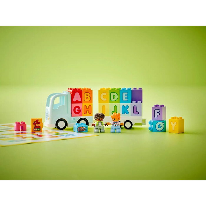 LEGO DUPLO Camión del Alfabeto ABC, Juego de Construcción Educativo de 36 Piezas