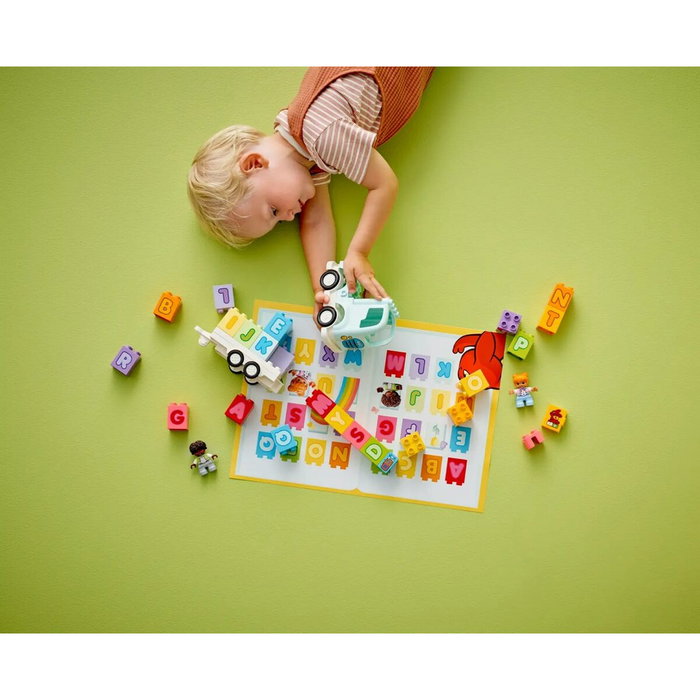 LEGO DUPLO Camión del Alfabeto ABC, Juego de Construcción Educativo de 36 Piezas