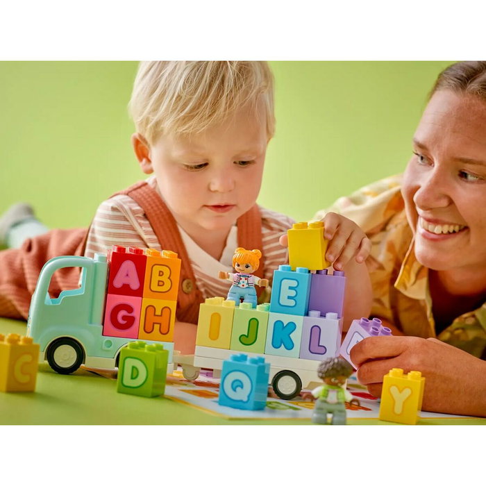 LEGO DUPLO Camión del Alfabeto ABC, Juego de Construcción Educativo de 36 Piezas