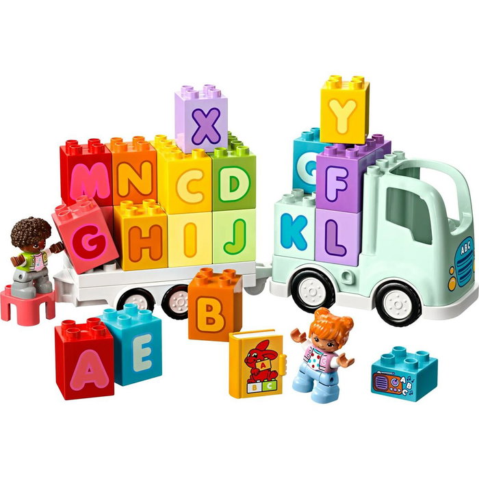 LEGO DUPLO Camión del Alfabeto ABC, Juego de Construcción Educativo de 36 Piezas