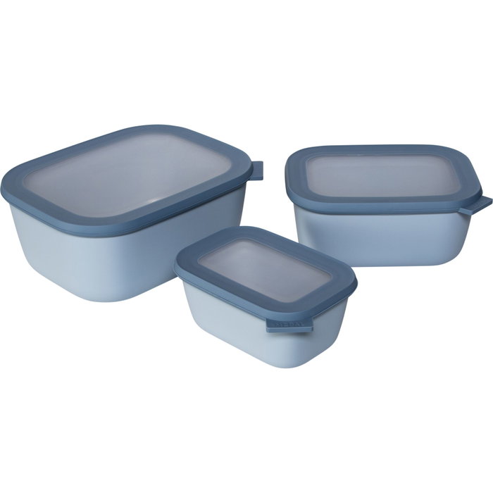 Mepal Cirqula Multi-Bowl Set 3-pcs, Nordic Blue