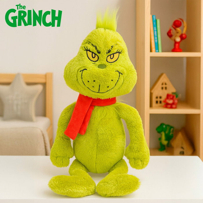 Color Baby Peluche El Grinch con Bufanda de Navidad 50 Cm.