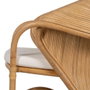 Ixia Sillón Natural de Ratán para Decoración 65 x 63 x 78 cm