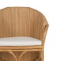 Ixia Sillón Natural de Ratán para Decoración 65 x 63 x 78 cm