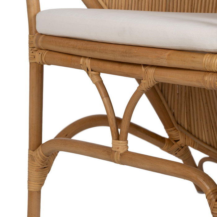 Ixia Sillón Natural de Ratán para Decoración 65 x 63 x 78 cm