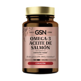 GSN Aceite de Salmón Omega 3 180 perlas - Suplemento EPA DHA