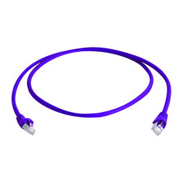 Telegärtner Patchkabel Cat.6A S/FTP 1 m LSOH Lila - Compatible con Ethernet de Alta Velocidad, 10 Gigabit