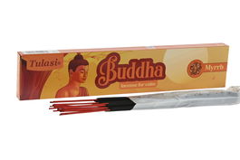 DKD Home Decor Incienso Varilla Basicos Buddha 2024 Marron Amarillo 5 x 1.7 x 25 cm Set de 20 (12 Unidades)