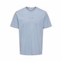 Camiseta de Manga Corta Hombre Only & Sons Onslevi Life Reg Text Eventide Añil