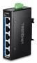 Trendnet TI-GLC50 Switch No Administrado Gigabit Ethernet 5 Puertos (10/100/1000), Full Duplex, Montaje en Pared y Carril DIN, Color Negro