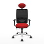 PIQUERAS Y CRESPO Silla de oficina Zulema Rojo/Negro con Mecanismo Sincro/Traslack