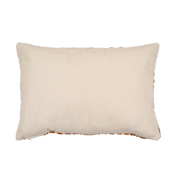 Cojín Blanco-Ocre Algodón / Poliéster 40 X 60 cm (Set de 2)