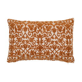 Cojín Blanco-Ocre Algodón / Poliéster 40 X 60 cm (Set de 2)