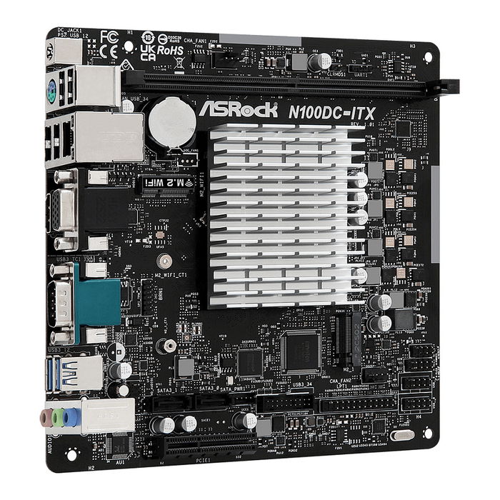 ASROCK N100 DC-ITX Intel N100 Mini ITX Placa Base DDR4