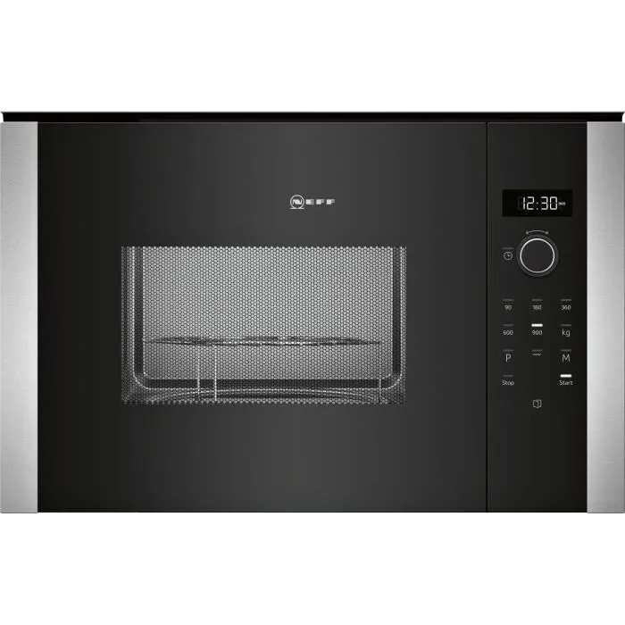 NEFF HLAGD53N0 - Microondas monofunción negra incorporada - 25 L - 900 W