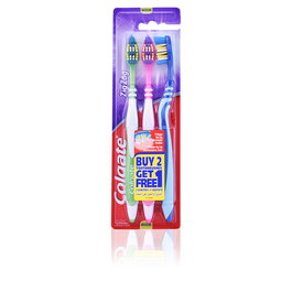 Colgate ZIG ZAG Cepillo de Dientes Medium Pack de 3 unidades