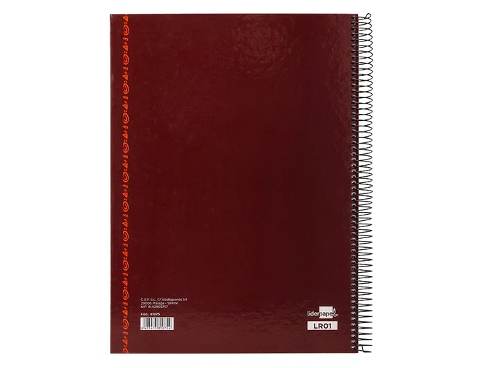 Liderpapel Libro de Reservas Espiral DIN A4 Restaurante 80 Hojas 80 gr