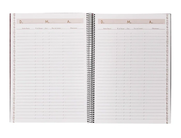 Liderpapel Libro de Reservas Espiral DIN A4 Restaurante 80 Hojas 80 gr
