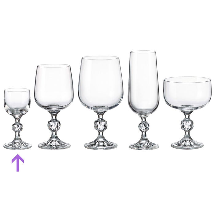 Crystalite Bohemia Copa Licor 50 Ml altura 108 mm Crystalite Glass (6 Unidades)