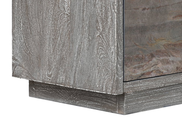 DKD Home Decor Buffet Mango y Piedra Gris Rugoso DKD Home Decor Buffet Mango y Piedra Gris Rugoso