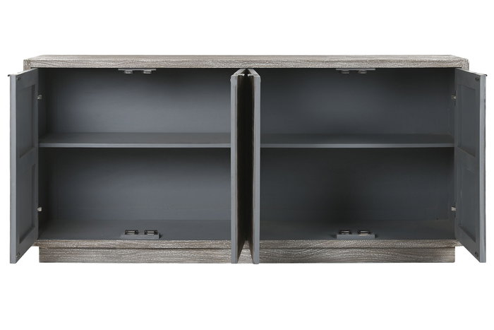 DKD Home Decor Buffet Mango y Piedra Gris Rugoso DKD Home Decor Buffet Mango y Piedra Gris Rugoso