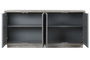 DKD Home Decor Buffet Mango y Piedra Gris Rugoso