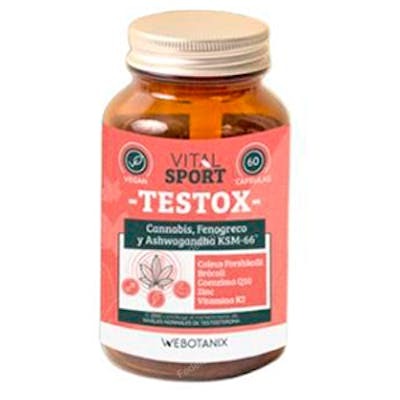 WEBOTANIX Testox Vital Sport 60 Cap. Complemento para Rendimiento Físico y Psicológico con Zinc y Ashwagandha WEBOTANIX Testox Vital Sport 60 Cap. Complemento para Rendimiento Físico y Psicológico con Zinc y Ashwagandha