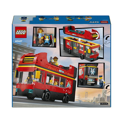 LEGO City Autobús Turístico Rojo de Dos Plantas 60407 LEGO City Autobús Turístico Rojo de Dos Plantas 60407