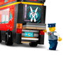 LEGO City Autobús Turístico Rojo de Dos Plantas 60407 con 5 Minifiguras y Bebé, Set de Construcción para Niños +7 Años