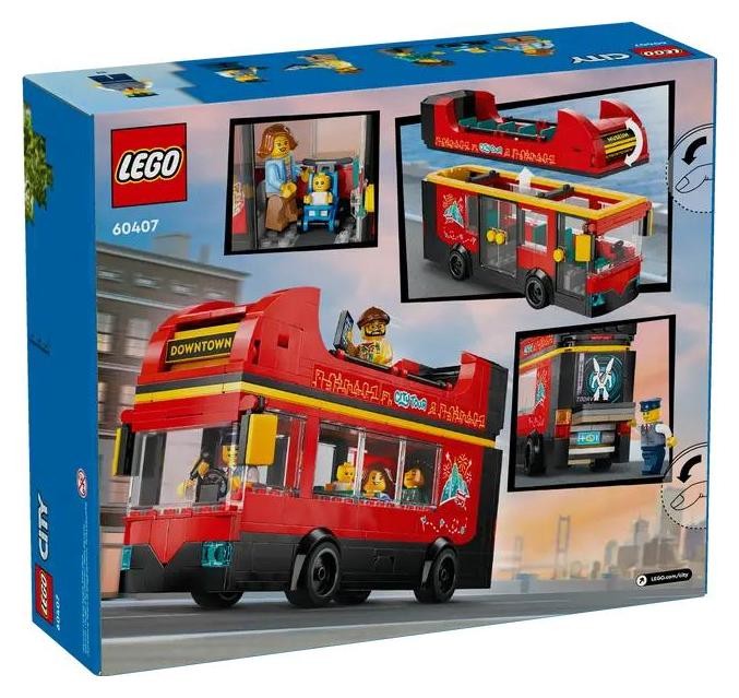 LEGO City Autobús Turístico Rojo de Dos Plantas 60407 LEGO City Autobús Turístico Rojo de Dos Plantas 60407