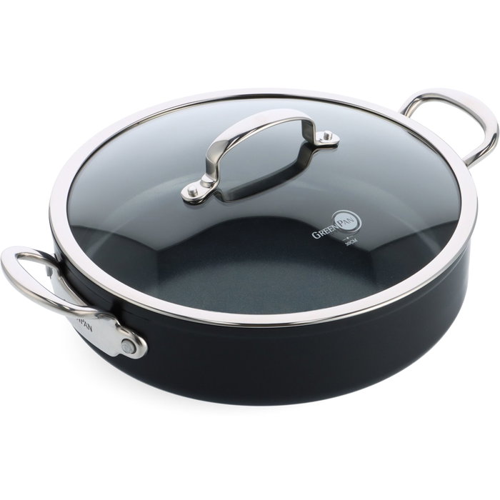 GreenPan Barcelona Pro Sauté Pan 30cm Black GreenPan Barcelona Pro Sauté Pan 30cm Black
